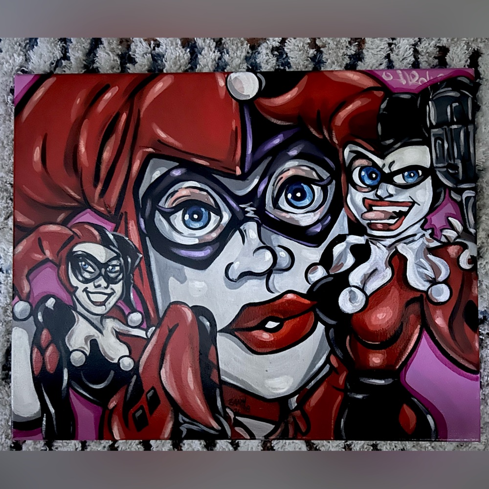 Harley Quinn canvas painting